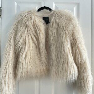 Dynamite Shaggy Faux Fur Jacket (Size S)